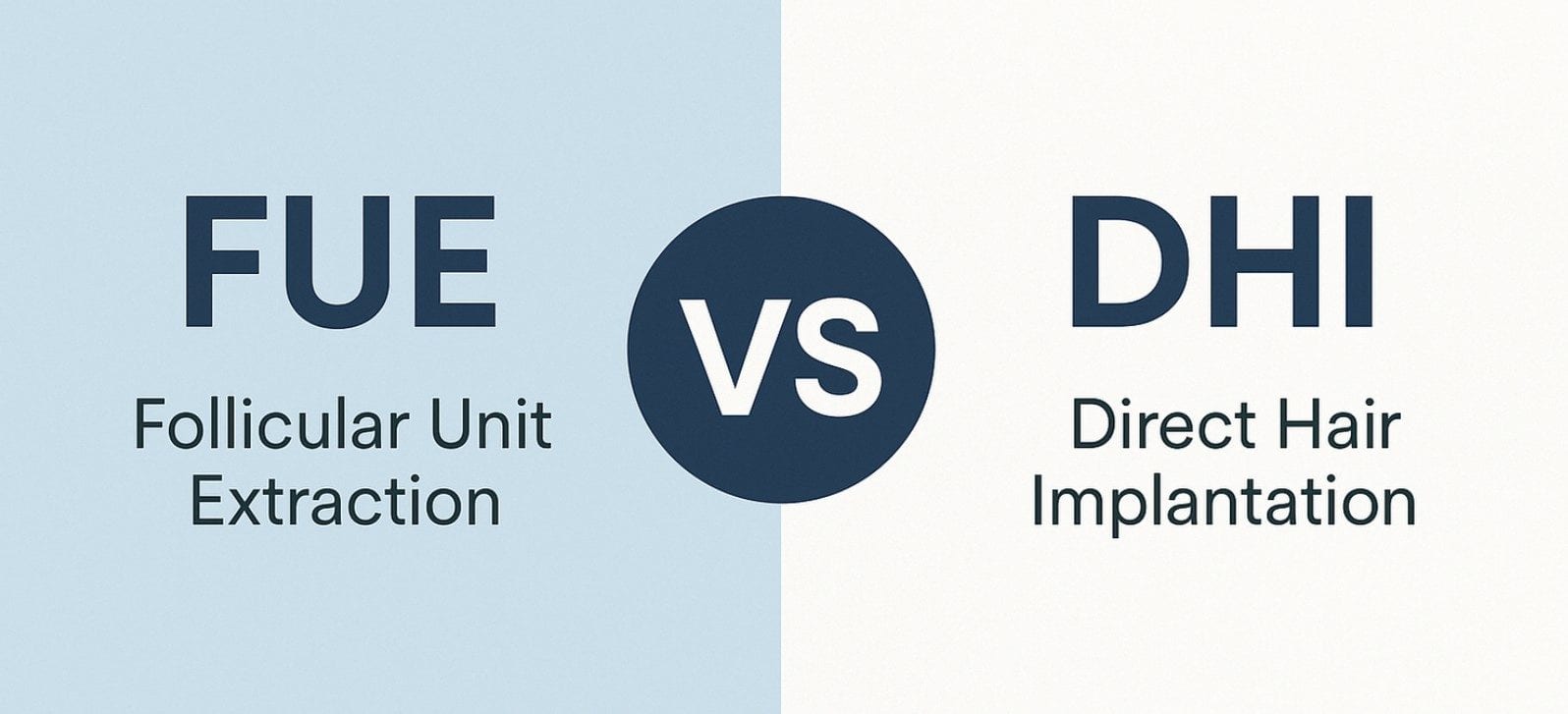 DHI (Direct Hair Implantation) vs standard FUE